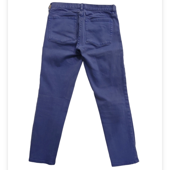 J Crew Toothpick Cropped Bright Blue Jeans, Size 27 - Picture 3 of 11